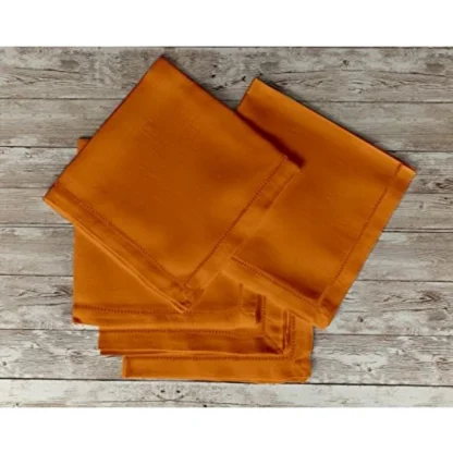 Solid Cotton Napkins Sets ( Orange) - Image 5