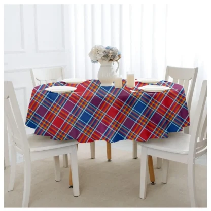 Checked Cotton Checks Table Cloth (Multicolor)