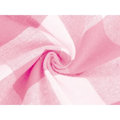 Checked Cotton Checks Table Cloth (Pink) - Image 3