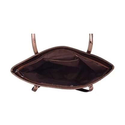 Women's Synthetic Solid Shoulder Bag (Copper) - Image 2