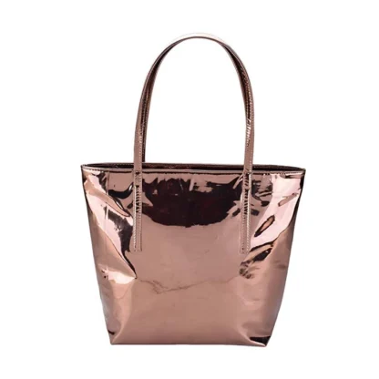 Women's Synthetic Solid Shoulder Bag (Copper)