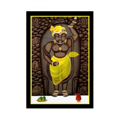 Shrinathji Painting with Synthetic Photo Frame (Multicolor)