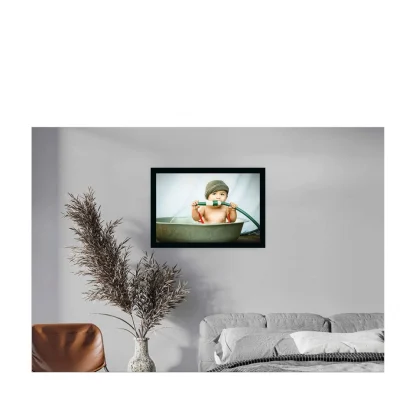 Baby Photo Painting with Synthetic Photo Frame (Multicolor) - Image 2