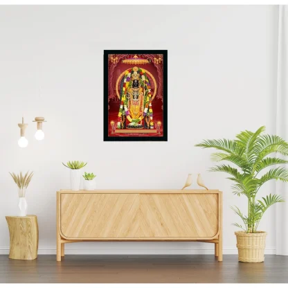 Ayodhya ram lalla Painting with Synthetic Photo Frame (Multicolor) - Image 2