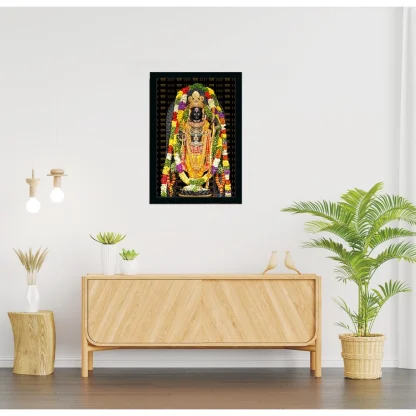 yodhya ram lalla Painting with Synthetic Photo Frame (Multicolor) - Image 2