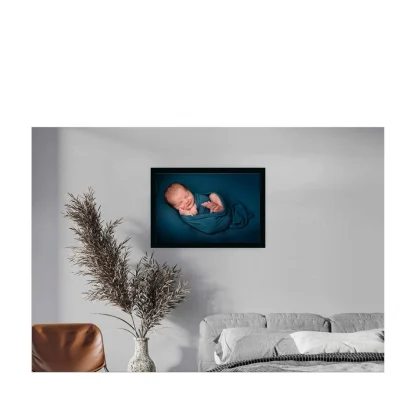 Baby Photo Painting with Synthetic Photo Frame (Multicolor) - Image 2