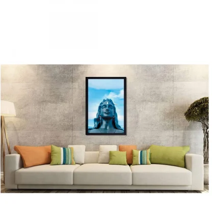 Adiyogi Mahakal Painting with Synthetic Photo Frame (Multicolor) - Image 2