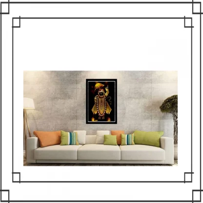 Shrinathji Painting with Synthetic Photo Frame (Multicolor) - Image 2