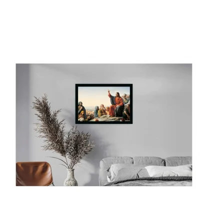 Lord Jesus Painting with Synthetic Photo Frame (Multicolor) - Image 2