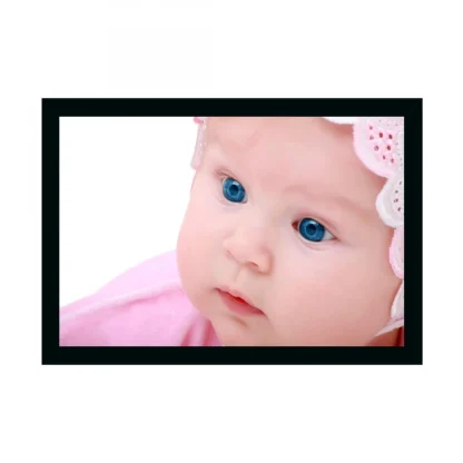 Baby Photo Painting with Synthetic Photo Frame (Multicolor)