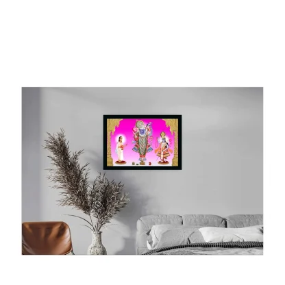 Shrinathji Painting with Synthetic Photo Frame (Multicolor) - Image 2