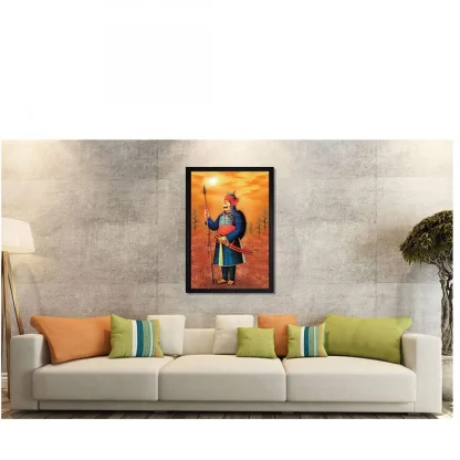 Maharana Pratap Painting with Synthetic Photo Frame (Multicolor) - Image 2