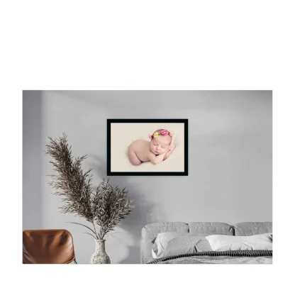 Baby Photo Painting with Synthetic Photo Frame (Multicolor) - Image 2