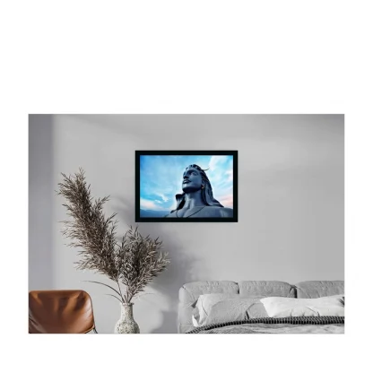 Adiyogi Mahakal Painting with Synthetic Photo Frame (Multicolor) - Image 2