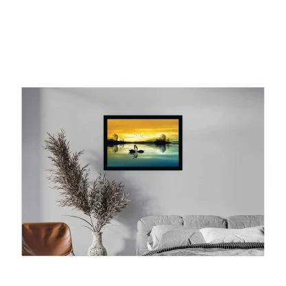 wan Pair Painting with Synthetic Photo Frame (Multicolor) - Image 2