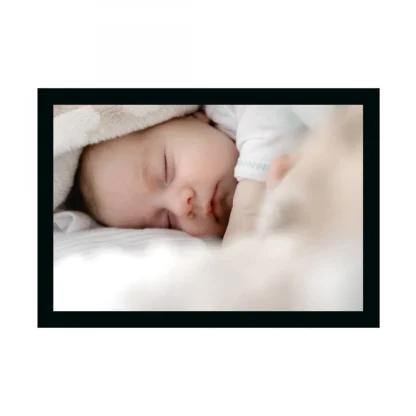 Baby Photo Painting with Synthetic Photo Frame (Multicolor)