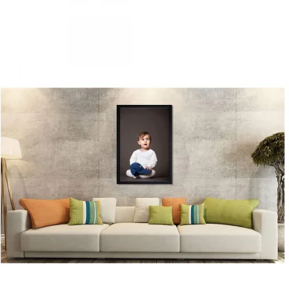 Baby Photo Painting with Synthetic Photo Frame (Multicolor) - Image 2