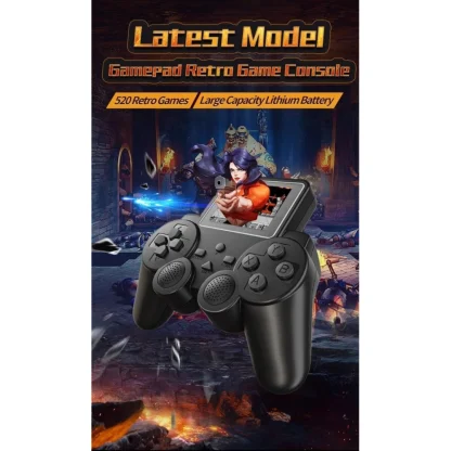 Plastic Handheld Gaming Console (Black) - Image 2