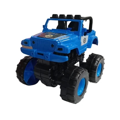 Plastic Powered Jumping Police Jeep Car (Assorted) - Image 2