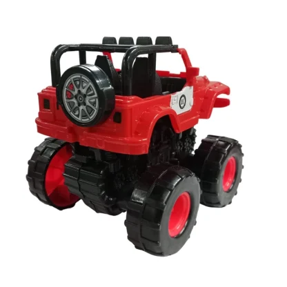 Plastic Powered Jumping Police Jeep Car (Assorted) - Image 3