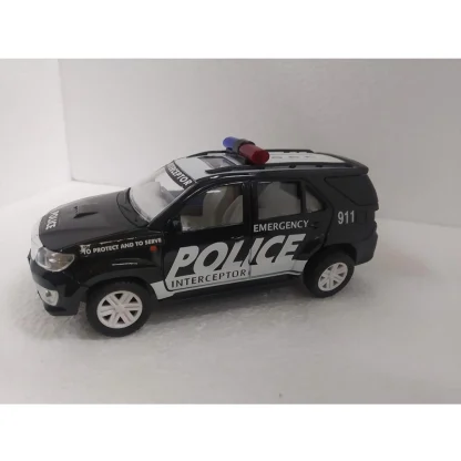 Plastic Police Interceptor Car (Black) - Image 4