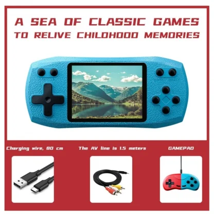 Plastic Video Game For Kids F1 Double One HandHeld Retro Nostalgic Mini Portable Children'S Retro Game (Assorted) - Image 4