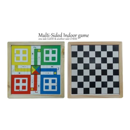 Plastic Front And Back Ludo And Chess Board Games For Kids (Multicolor) - Image 3