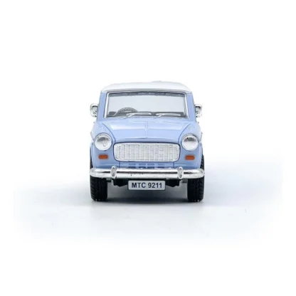 Plastic Old Model Fiat Openable Doors Pull Back Action Collectible Car (Sky blue) - Image 5