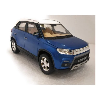 Plastic Brezza Suv Pull Back Action Car (Blue) - Image 3