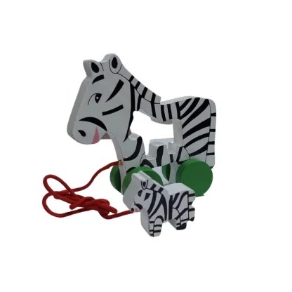 Multicolor Pull Along Toy For Babies  Toddlers Zebra (Multicolor)