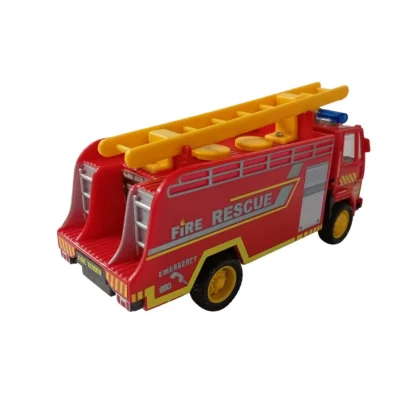 Plastic Fire Tender Truck  (Red) - Image 3