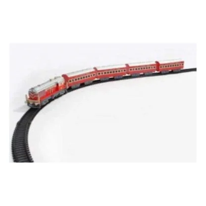 Plastic Passenger Train Coaches With Railway Track (Multicolor) - Image 3