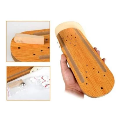 Wood  Mini Fun Wooden Bowling Game (Wood Color) - Image 2