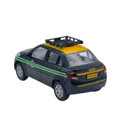 Plastic Ola Uber Swift Taxi Model Openable Doors Pull Back Action Car For Kids (Black) - Image 2