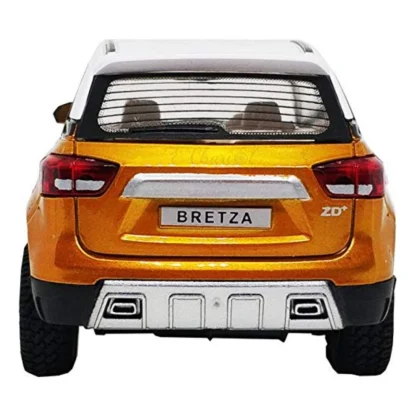 Plastic Bretza Suv Pull Back Car (Gold) - Image 2