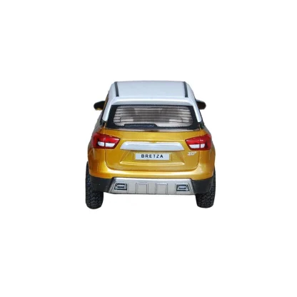 Plastic Bretza Suv Pull Back Car (Gold) - Image 3