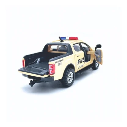 Plastic Police Pull Back Toys For Kids Emargency Car (Assorted) - Image 2