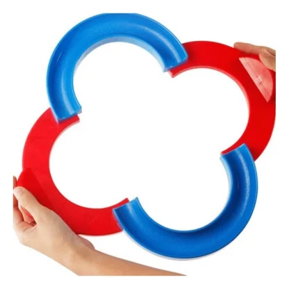 Plastic 8 Shape Infinite Loop Interaction Balancing Track Toy Creative Track With 3 Bouncing Balls For Kids (Multicolor) - Image 5