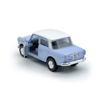 Plastic Old Model Fiat Openable Doors Pull Back Action Collectible Car (Sky blue) - Image 2