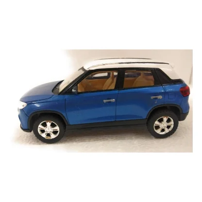 Plastic Brezza Suv Pull Back Action Car (Blue) - Image 4