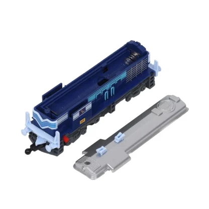 Plastic Passenger Train Set With Tracks For Kids (Blue) - Image 2