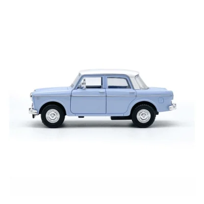 Plastic Old Model Fiat Openable Doors Pull Back Action Collectible Car (Sky blue) - Image 6