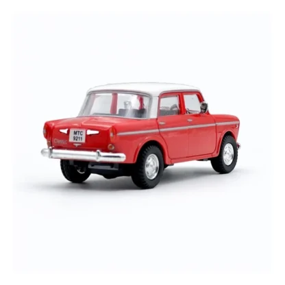 Plastic Toy Model Fiat Openable Doors Pull Back Action Collectible Car (Red) - Image 4