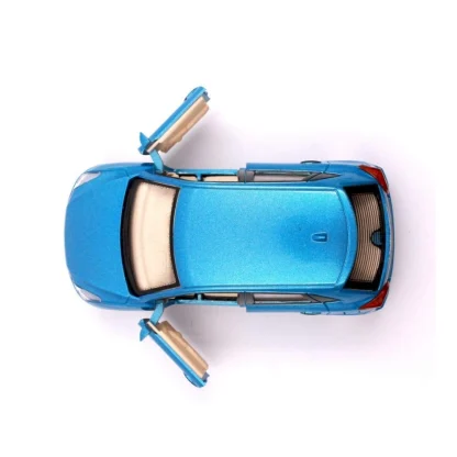 Plastic Nexa Brilleo Pull Back Model Car (Blue) - Image 2