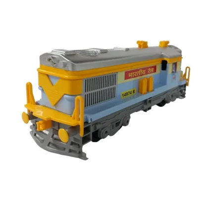 Plastic 8 Wheels Engine With Pull Back Action Train (Multicolor)