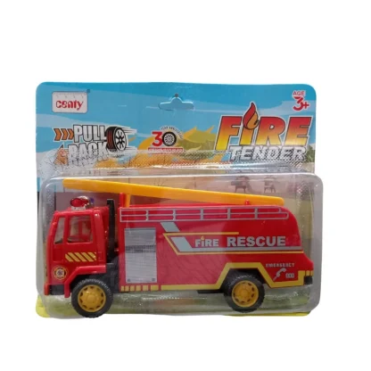 Plastic Fire Tender Truck  (Red) - Image 5