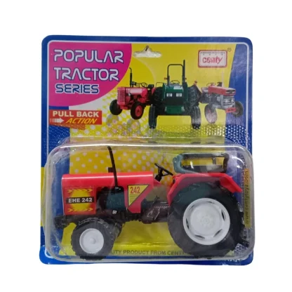 Plastic Farmer Tractor Pull Back Action Mini Vehicle (Assorted) - Image 5