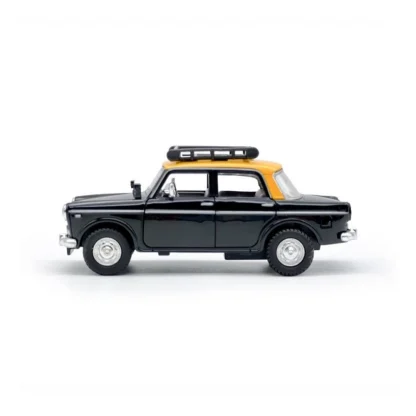 Plastic Bombay Ambassador Taxi Car (Black) - Image 5