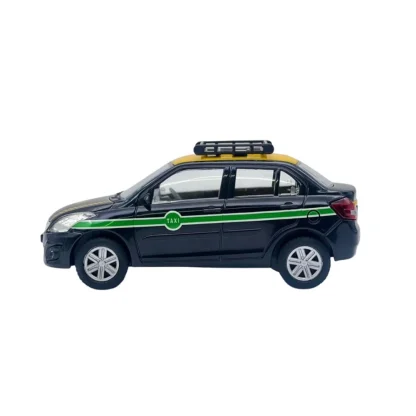 Plastic Ola Uber Swift Taxi Model Openable Doors Pull Back Action Car For Kids (Black) - Image 4