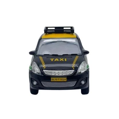 Plastic Ola Uber Swift Taxi Model Openable Doors Pull Back Action Car For Kids (Black) - Image 6